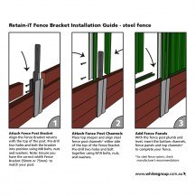 retain-it fence bracket - how to (steel fence)